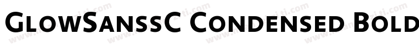 GlowSanssC Condensed Bold字体转换
